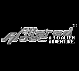 Altered Space - A 3-D Alien Adventure (Japan) Title Screen